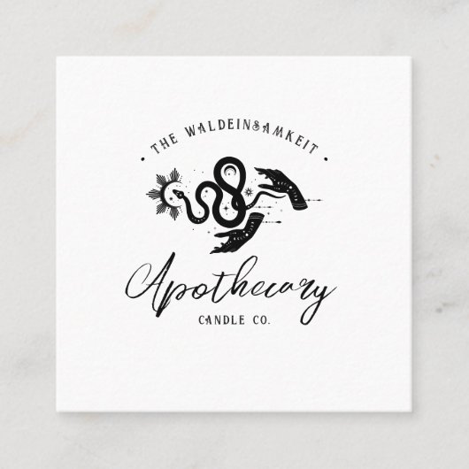 オカルト密教錬金術師 スクエア名刺 (正面)