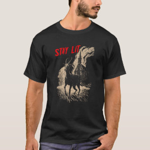 オカルト無神論者ブラックフィリップバーニングチャーチステイL Tシャツ