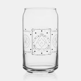 オカルト神聖な幾何学の天空ガラスのラップ ガラス缶