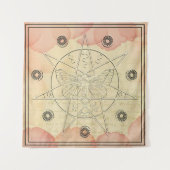 オカルト秘密ピンクローゼウィッチシイル タペストリー (正面)