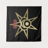 オカルト記号 タペストリー (正面(横))