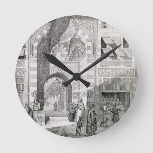 オカル・カイド・ビーの扉の眺め「モニュメント」 ラウンド壁時計 (正面)