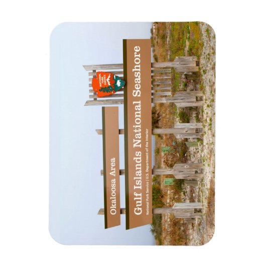 オカロサ地域,ガルフ諸島国立海岸, FL マグネット (縦)