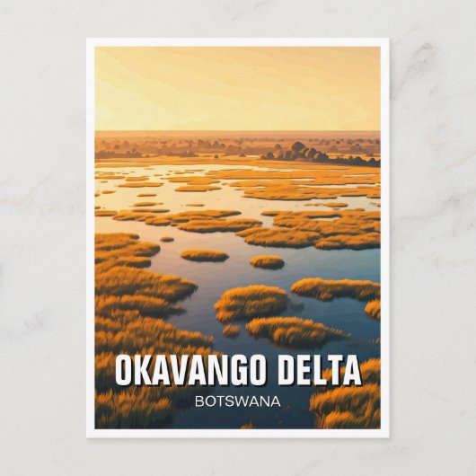 オカヴァンゴデルタボツワナ ポストカード (正面)