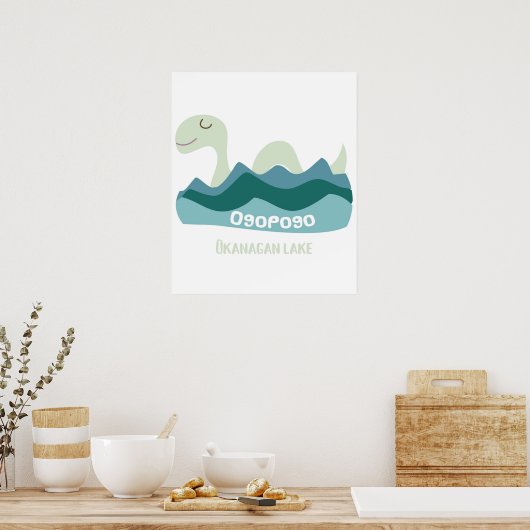 オガゴオカナガン湖の怪物 ポスター (キッチン)