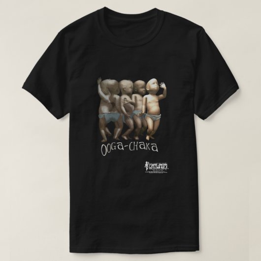 オガチャカ踊りベビー Tシャツ (デザイン正面)