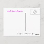 オガンジュカリフォルニアフラワー ポストカード (裏面)