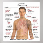 オキシコドンの主な副作用の表 ポスター (正面)