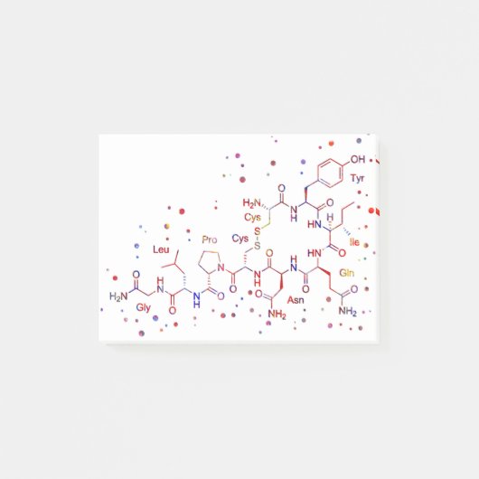 オキシトシンの分子、愛の分子 ポストイット (正面)