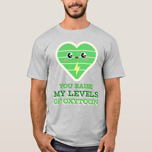 オキシトシンシャツのレベルを上げろ Tシャツ (正面)
