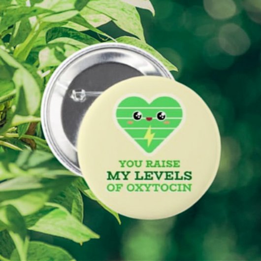 オキシトシンボタンのレベルを上げる 缶バッジ