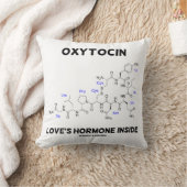 オキシトシン愛のホルモンの内部(化学) クッション (ブランケット)