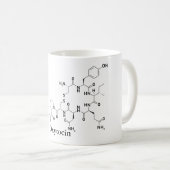 オキシトシン 愛 分子 化学 科学 コーヒーマグカップ (正面右)