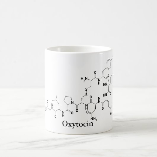 オキシトシン 愛 分子 化学 科学 コーヒーマグカップ (中央)