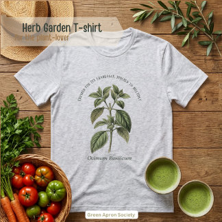 オキシモバシリクム バジル 植物園 トライブレンドTシャツ