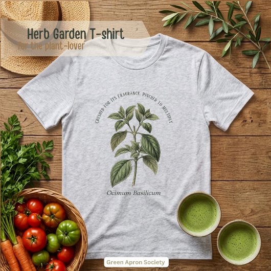 オキシモバシリクム バジル 植物園 トライブレンドTシャツ