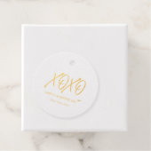 オキソ |金ゴールドハートハッピーバレンタインデーホイルギフト フェイバータグ (箱)