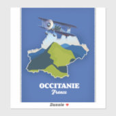 オキタニー フランス 旅行地図 シール (シート)