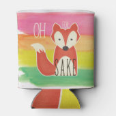 オキツネ酒水彩ストライプ用 缶クーラー (裏面)