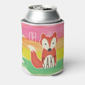オキツネ酒水彩ストライプ用 缶クーラー (缶裏面)