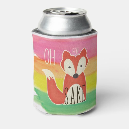 オキツネ酒水彩ストライプ用 缶クーラー (缶裏面)