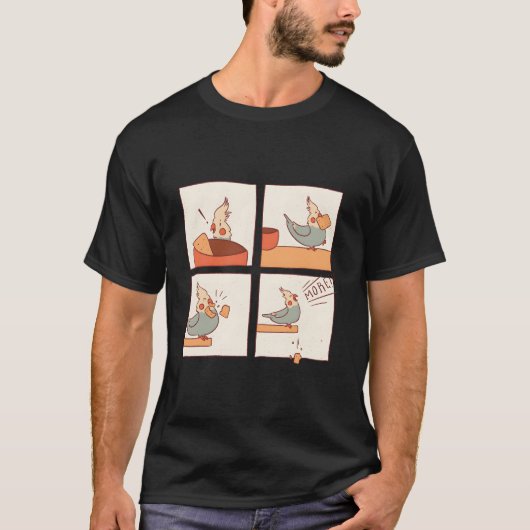 オキナインコ キョウジョウバト インコ Tシャツ (正面)
