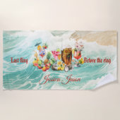 オキナワ コクテイルトロピカルフルーツ ブライズメイドパーティ ビーチタオル (正面)