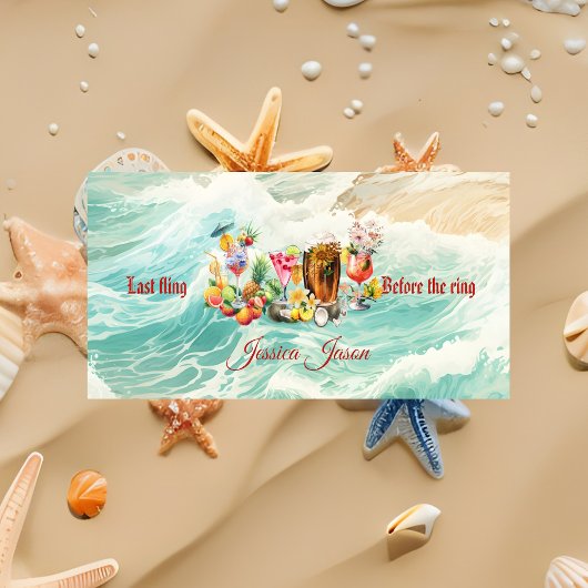 オキナワ コクテイルトロピカルフルーツ ブライズメイドパーティ ビーチタオル