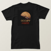 オキュパイ火星ブラックTシャツ Tシャツ (デザイン裏面)