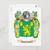 オキーフォーオブアームズ(家紋) ポストカード (正面/裏面)