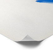 オキーフ – ブルーシリーズ – 抽象芸術 ポスター (角)