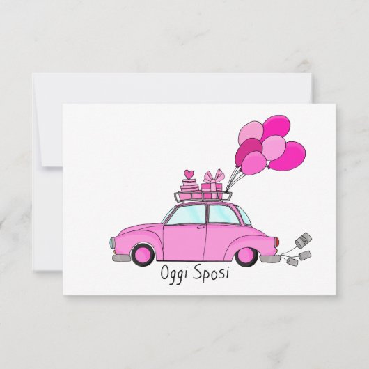 オギスポシイタリアン結婚式招待状 招待状 (正面)