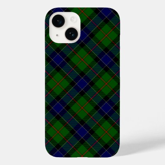 オギリヴィタータンチェックブルーグリーンプレイド Case-Mate iPhoneケース (裏面)