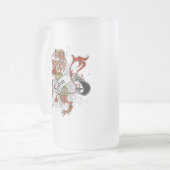 オギルヴィータータンチェックライオン フロストグラスビールジョッキ (正面左)