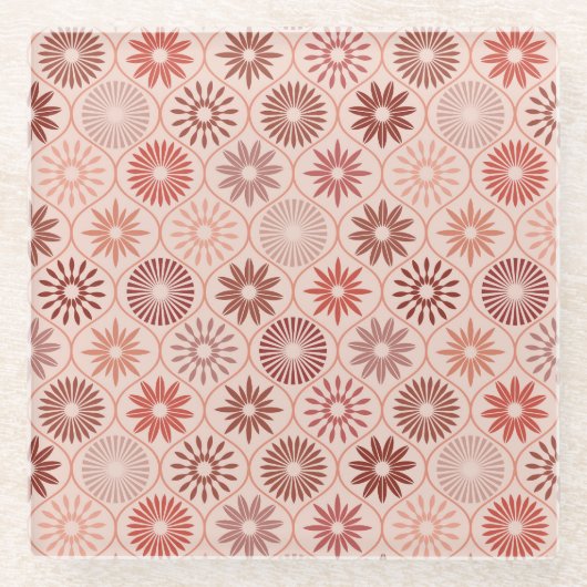 オギー・ボホの花 ガラスコースター (正面)