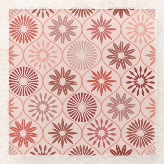 オギー・ボホの花 ガラスコースター (正面)