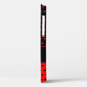 オクサナ-名前テンプレート、ブスタイリッシュラック&レッド Case-Mate iPhoneケース (裏面 / 左)