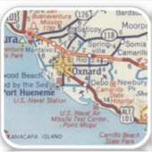 オクスナードCAヴィンテージロードマップ シール (正面)