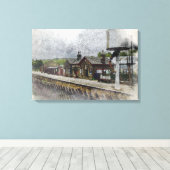 オクスンホープ駅 ヘリテージ鉄道 水彩画 キャンバスプリント (インサイチュ (ウッドフロア))