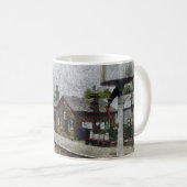 オクスンホープ駅 ヘリテージ鉄道 水彩画 コーヒーマグカップ (正面右)