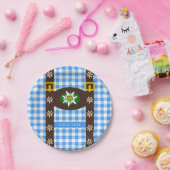 オクタおもしろいバーフェストレデルホセンサスペンダー  ペーパープレート (パーティー)