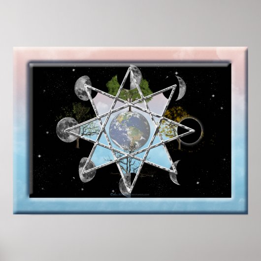 オクタグラムプリント ポスター (正面)