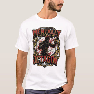 オクタゴンで闘志を燃やせ!MMA格闘技Tシャツ Tシャツ