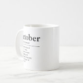オクタバ―ファニー・ハロウィン辞典ギフト コーヒーマグカップ (正面左)