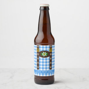 オクトおもしろいバーフェストレデルホセンサスペンダーズビール瓶 ビールラベル
