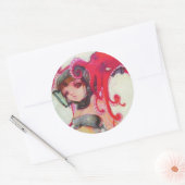 オクトガールステッカー ラウンドシール (封筒)