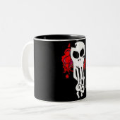 オクトスカル赤 ツートーンマグカップ (正面左)