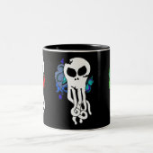 オクトスカル赤、青、緑 ツートーンマグカップ (中央)