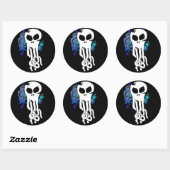 オクトスカル青 ラウンドシール (シート)