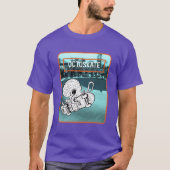 オクトスケート2スケートボーディングタコ Tシャツ (正面)